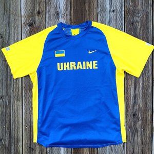 Vintage Ukraine national team jersey NIKE 2000-2002 athletics